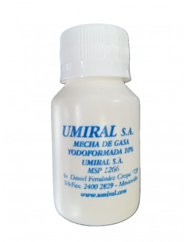 Mecha iodoformada al 10%